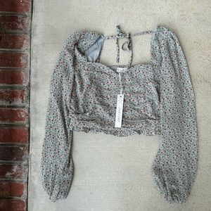 || She & Sky || Cropped Blouse